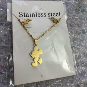 Set , Stainless Steel, Necklace and earrings